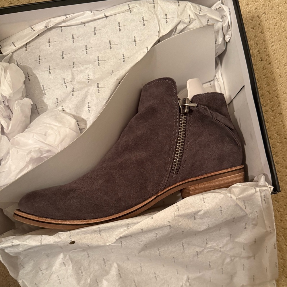 Dolce Vita Tan Suede Booties
